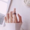 Open Ring for Women, Assorted Silver-Tone Heart, Chain, Textured and Geometric Designs