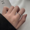 Open Ring for Women, Assorted Silver-Tone Heart, Chain, Textured and Geometric Designs