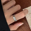Open Ring for Women, Assorted Silver-Tone Heart, Chain, Textured and Geometric Designs