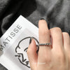 Open Ring for Women, Assorted Silver-Tone Heart, Chain, Textured and Geometric Designs