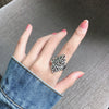 Open Ring for Women, Assorted Silver-Tone Heart, Chain, Textured and Geometric Designs