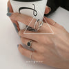 Open Ring for Women, Assorted Silver-Tone Heart, Chain, Textured and Geometric Designs