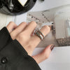 Open Ring for Women, Assorted Silver-Tone Heart, Chain, Textured and Geometric Designs
