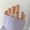 Open Ring for Women, Assorted Silver-Tone Heart, Chain, Textured and Geometric Designs