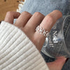 Open Ring for Women, Assorted Silver-Tone Heart, Chain, Textured and Geometric Designs