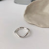 Open Ring for Women, Assorted Silver-Tone Heart, Chain, Textured and Geometric Designs