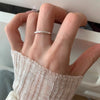 Open Ring for Women, Assorted Silver-Tone Heart, Chain, Textured and Geometric Designs