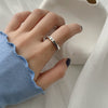 Open Ring for Women, Assorted Silver-Tone Heart, Chain, Textured and Geometric Designs