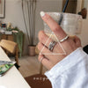 Open Ring for Women, Assorted Silver-Tone Heart, Chain, Textured and Geometric Designs