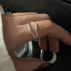 Open Ring for Women, Assorted Silver-Tone Heart, Chain, Textured and Geometric Designs