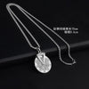 Rotating Number Disc Pendant Necklace, Long Titanium Steel Chain with Sparkling Geometric Pendant - Product view 3