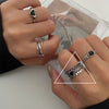 Open Ring for Women, Assorted Silver-Tone Heart, Oval Accent and Layered Band Designs