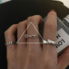 Open Ring for Women, Assorted Silver-Tone Heart, Oval Accent and Layered Band Designs