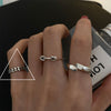 Open Ring for Women, Assorted Silver-Tone Heart, Oval Accent and Layered Band Designs