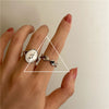 Open Ring for Women, Assorted Silver-Tone Heart, Oval Accent and Layered Band Designs