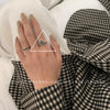 Open Ring for Women, Assorted Silver-Tone Heart, Oval Accent and Layered Band Designs