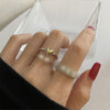 Open Ring for Women, Assorted Silver-Tone Heart, Oval Accent and Layered Band Designs