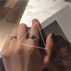 Open Ring for Women, Assorted Silver-Tone Heart, Oval Accent and Layered Band Designs