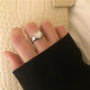Open Ring for Women, Assorted Silver-Tone Heart, Oval Accent and Layered Band Designs