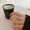 Open Ring for Women, Assorted Silver-Tone Heart, Oval Accent and Layered Band Designs