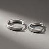Small Hoop Earrings, Round Minimalist Design, Pair with 6, 8, 9, 10 or 12 mm Inner Diameter Options - Product view 2