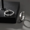 Small Hoop Earrings, Round Minimalist Design, Pair with 6, 8, 9, 10 or 12 mm Inner Diameter Options - Product view 3