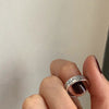 Roman Numeral Open Ring, Silver-Tone Engraved Band for Men and Women
