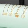 Seed Pendant Necklaces, Stainless Steel Frames with Botanical-Inspired Inserts, Assorted Designs - Product view 2