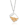 Seed Pendant Necklaces, Stainless Steel Frames with Botanical-Inspired Inserts, Assorted Designs - 3126-Platinum