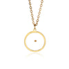 Seed Pendant Necklaces, Stainless Steel Frames with Botanical-Inspired Inserts, Assorted Designs - 3128-Gold