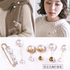 Pearl-Style Safety Pin Brooches, White or Black Bead Details for Clothing and Waist Fastening - Product view 2