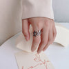Flower Ring for Women, Open-Petal Band in Gold-Tone or Silver-Tone Finish