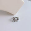 Flower Ring for Women, Open-Petal Band in Gold-Tone or Silver-Tone Finish