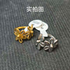 Flower Ring for Women, Open-Petal Band in Gold-Tone or Silver-Tone Finish