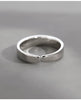 Silver-Tone Open Ring for Men, Assorted Engraved Lettering and Scrollwork Band Designs