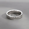 Silver-Tone Open Ring for Men, Assorted Engraved Lettering and Scrollwork Band Designs