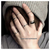 Silver-Tone Ring Set, Layered Plain, Twisted and Open-Band Designs