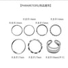 Silver-Tone Ring Set, Layered Plain, Twisted and Open-Band Designs