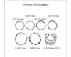 Silver-Tone Ring Set, Layered Plain, Twisted and Open-Band Designs