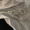 Open Ring Set or Individual Rings, Alloy, Roman Numeral, Star and Crossed-Band Designs