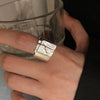 Silver-Tone Ring for Women, Wide Sculpted Band or Slim Wave Design