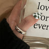 Silver-Tone Ring for Women, Wide Sculpted Band or Slim Wave Design