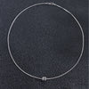 Intertwined Pendant Necklace, Snake Chain Design in 45, 50, 55 or 60 cm Length Options - Product view 4