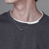 Intertwined Pendant Necklace, Snake Chain Design in 45, 50, 55 or 60 cm Length Options - Product view 5