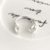 Star Ring for Women, Silver-Tone Open Bands with Engraved, Colorful or Clear Accent Designs