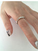 Star Ring for Women, Silver-Tone Open Bands with Engraved, Colorful or Clear Accent Designs