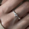 Star Ring for Women, Silver-Tone Open Bands with Engraved, Colorful or Clear Accent Designs