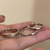 Stacking Ring Set for Women, 3-Piece Silver-Tone Engraved and Sculpted Bands