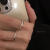 Stacking Ring Set for Women, 3-Piece Silver-Tone Engraved and Sculpted Bands