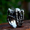 Spider Ring for Men, Silver-Tone Sculpted Spider and Web Statement Band